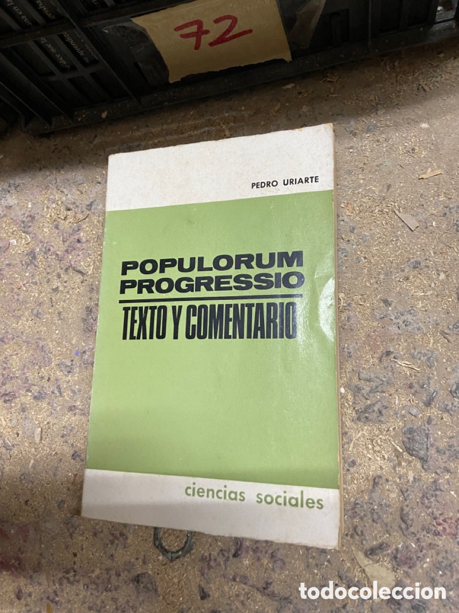 Libros de segunda mano: Caja72 PEDRO URIARTE POPULORUM PROGRESSIO texto Y COMENTARIO - Foto 1