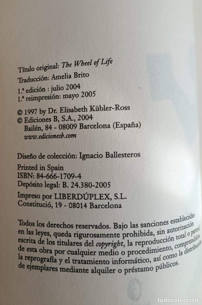 Libros de segunda mano: LA RUEDA DE LA VIDA - ELIZABETH K&Uuml;BLER-ROSS - Foto 4