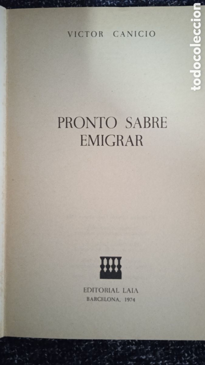 Libros de segunda mano: PRONTO SABRE EMIGRAR / VICTOR CANICIO - Foto 2