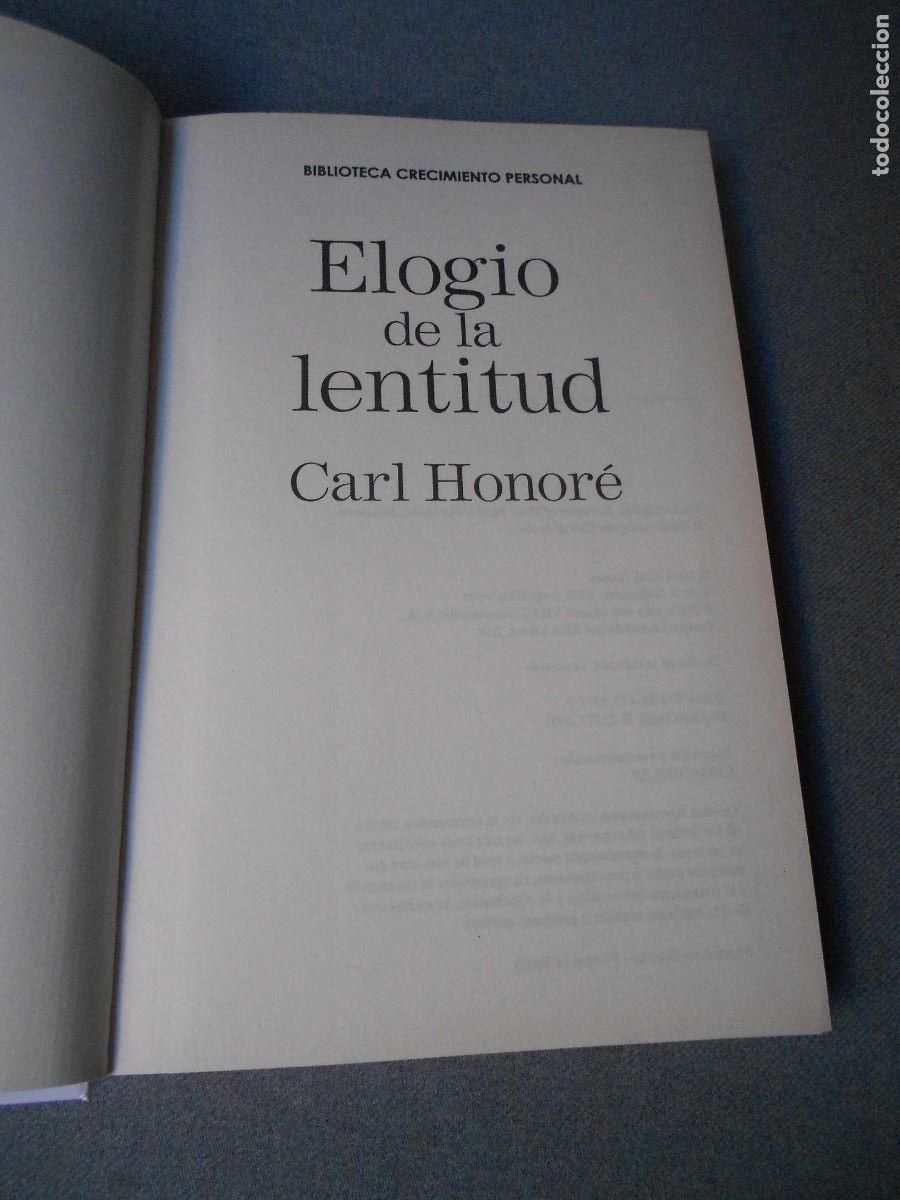 Libros de segunda mano: ELOGIO DE LA LENTITUD - Foto 2