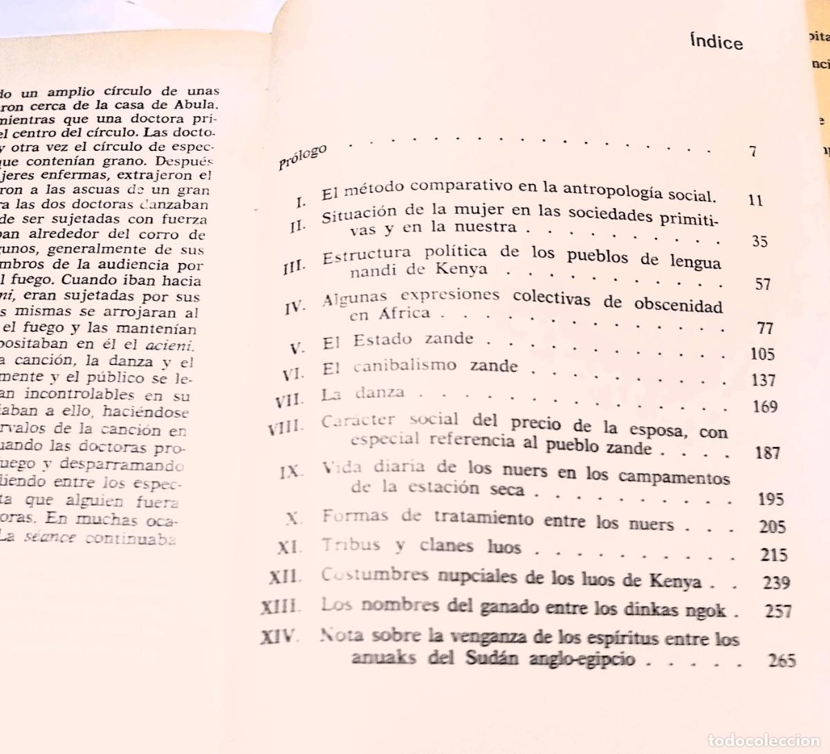 Libros de segunda mano: E.E. Evans-Pritchard, La mujer en las sociedades primitivas, Ediciones Pen&iacute;nsula, 1971, - Foto 4