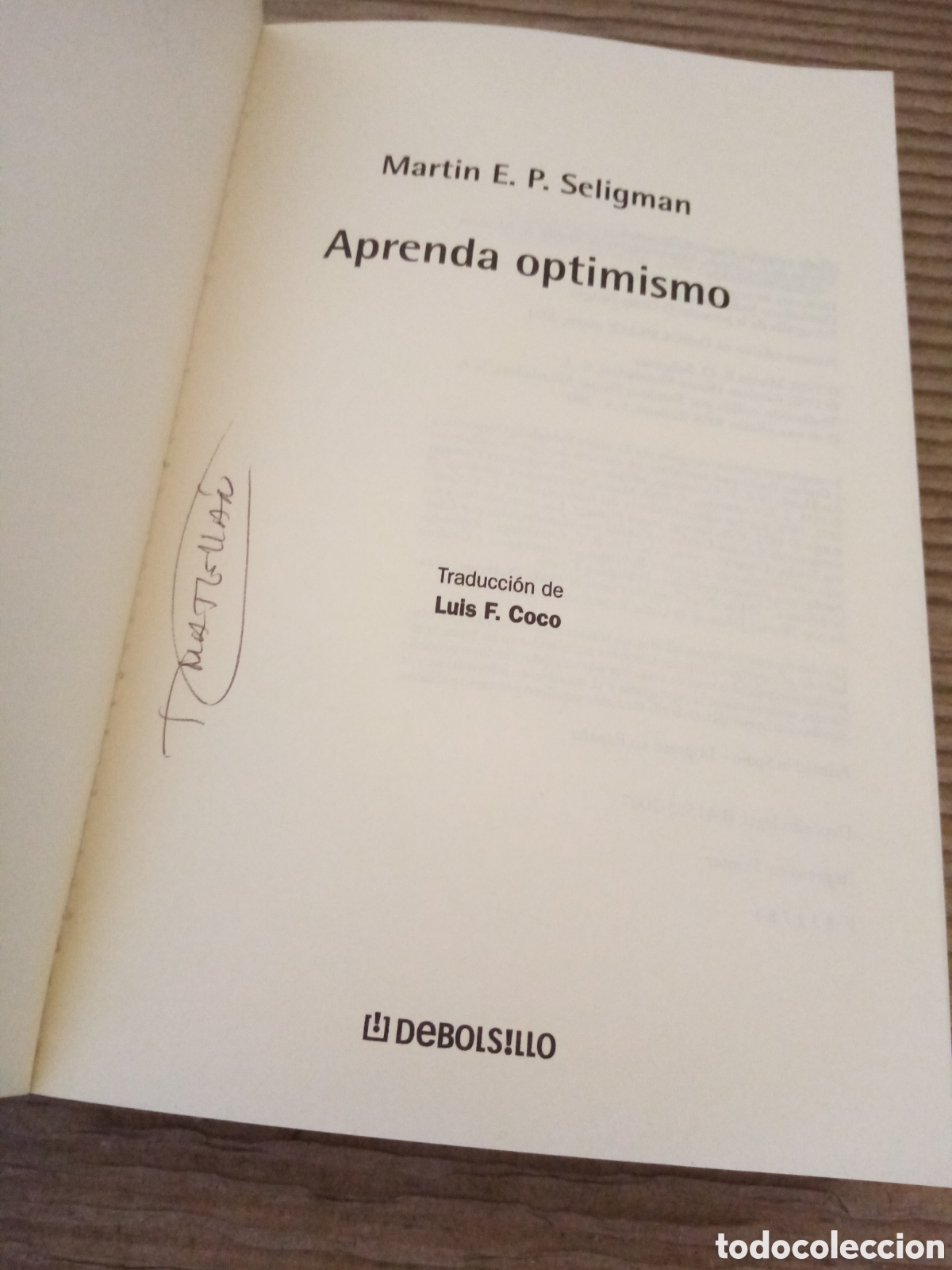 Libros de segunda mano: Aprenda optimismo -Mart&iacute;n E. P. Seligman- - Foto 4