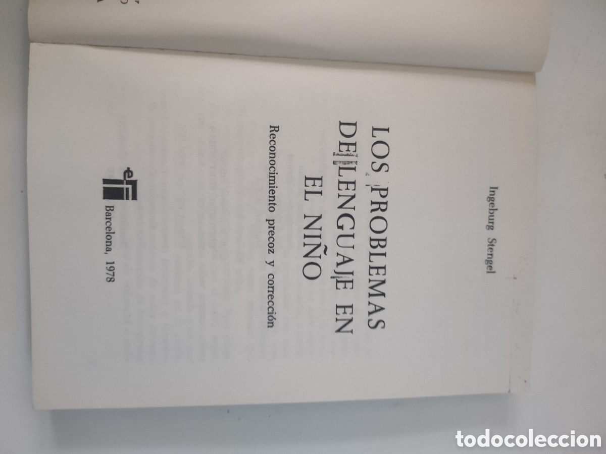 Libros de segunda mano: LOS PROBLEMAS DEL LENGUAJE EN EL NI&Ntilde;O .- I Stengel . - Foto 3