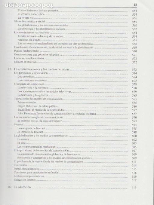 Libros de segunda mano: Sociolog&iacute;a /Anthony Giddens - Foto 11