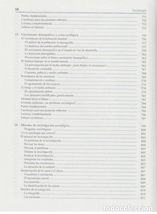 Libros de segunda mano: Sociolog&iacute;a /Anthony Giddens - Foto 13