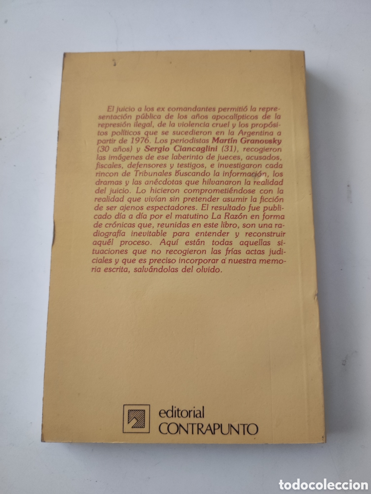 Libros de segunda mano: CRONICAS DEL APOCALIPSIS .- S Ciancaglini . Martin Granovsky - Foto 2