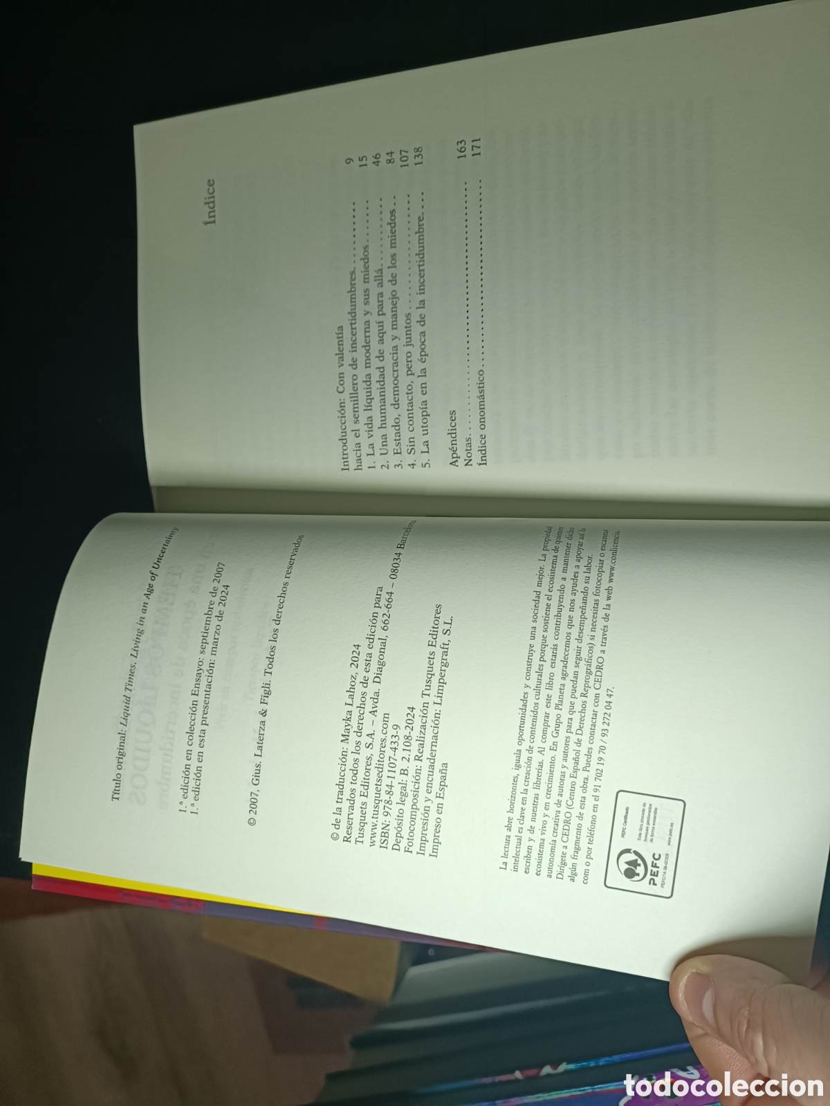Libros de segunda mano: Tiempos l&iacute;quidos zygmunt bauman tusquets - Foto 3