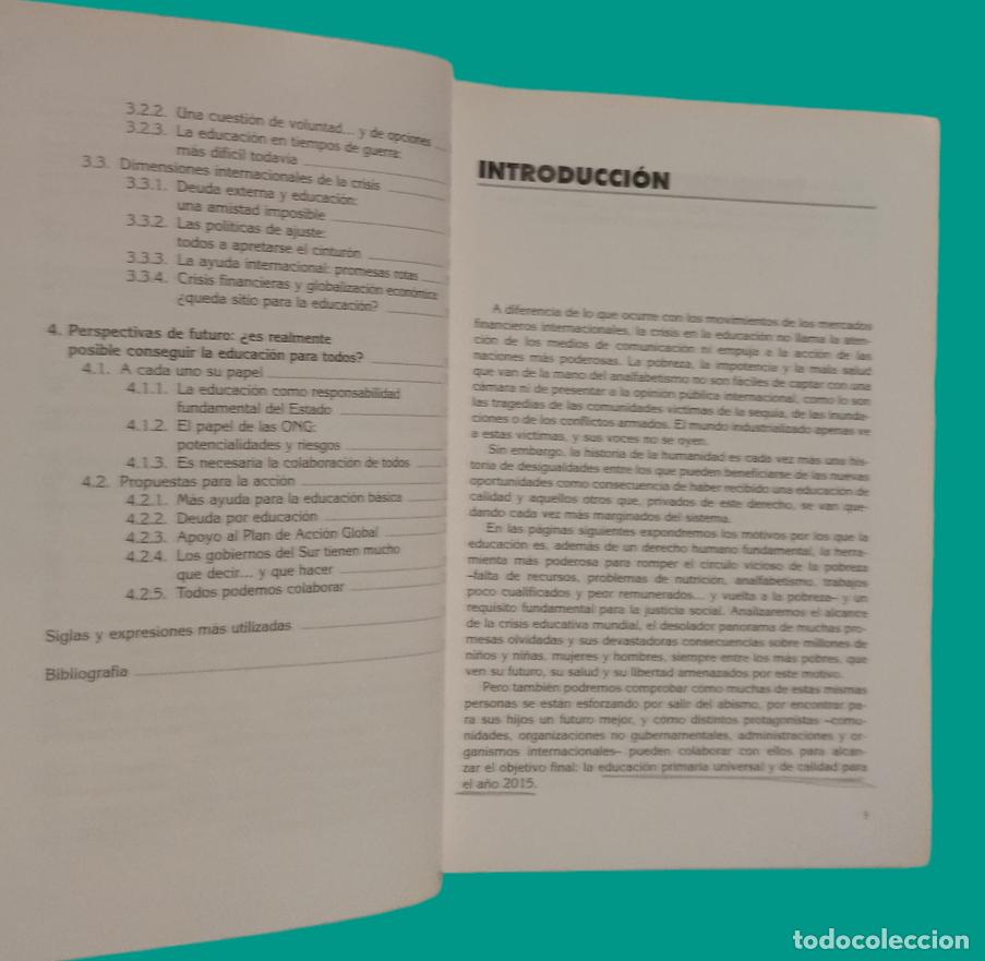 Libros de segunda mano: EDUCACI&Oacute;N AHORA - ROMPAMOS EL CIRCULO DE LA POBREZA / MARTA ARIAS. INTERMON. - Foto 5