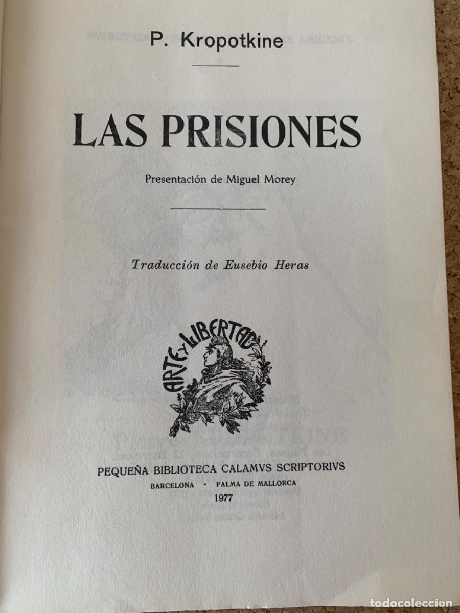Libros de segunda mano: Las Prisiones de P. Kropotkine (Bols 31) - Foto 2