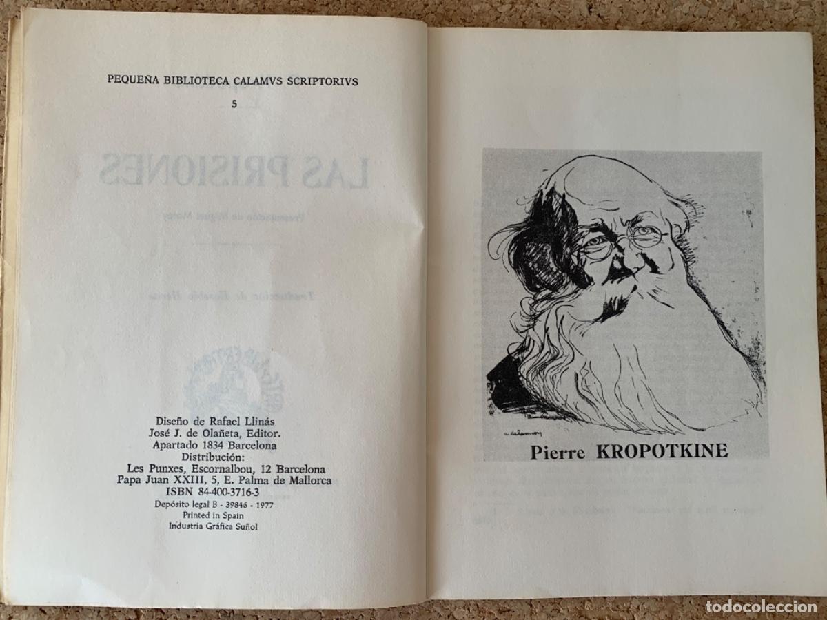 Libros de segunda mano: Las Prisiones de P. Kropotkine (Bols 31) - Foto 3