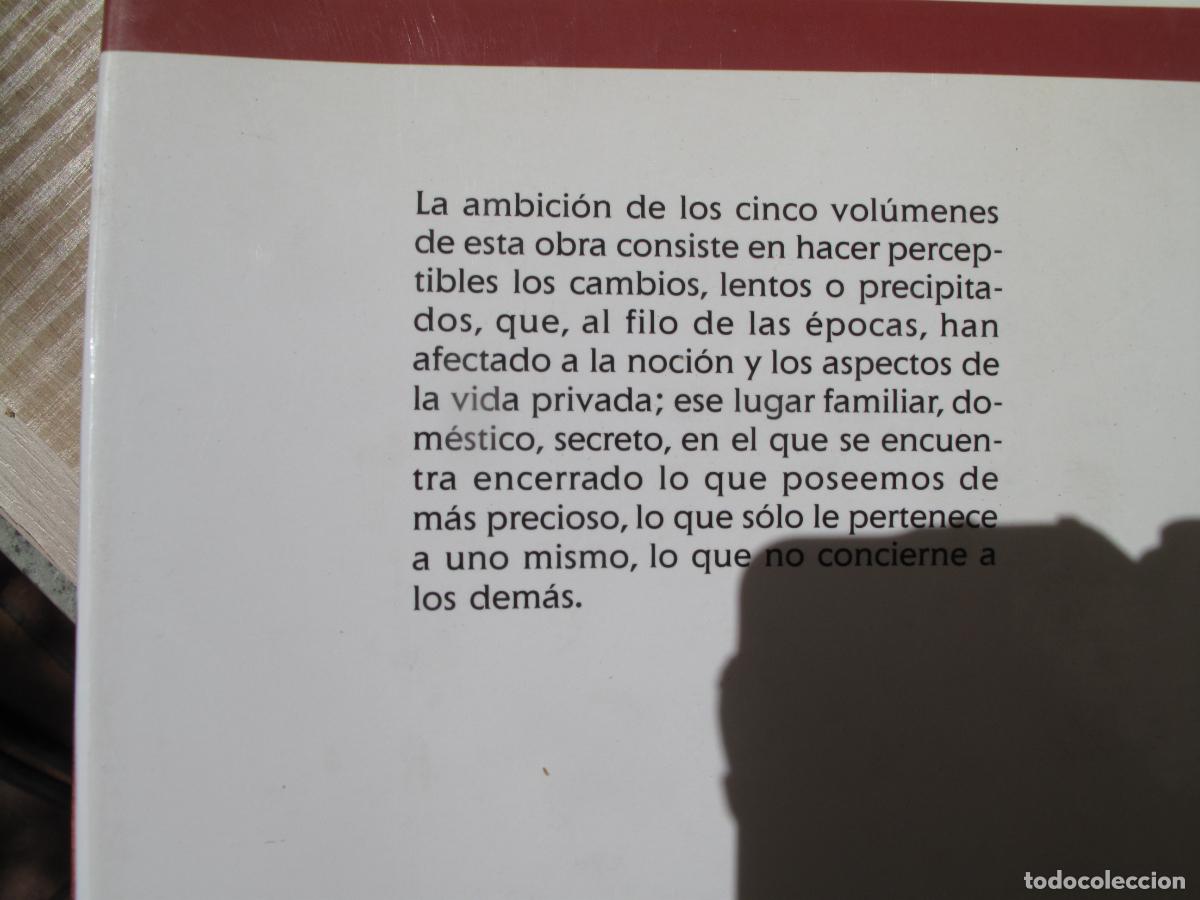 Libros de segunda mano: HISTORIA DE LA VIDA PRIVADA. 5 VOLS. - C&Iacute;RCULO DE LECTORES. 1993 - Foto 18