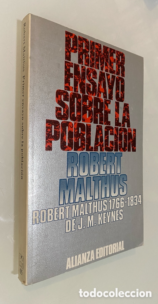 Libros de segunda mano: Primer Ensayo sobre al poblaci&oacute;n - MALTHUS, Thomas Robert - Foto 1