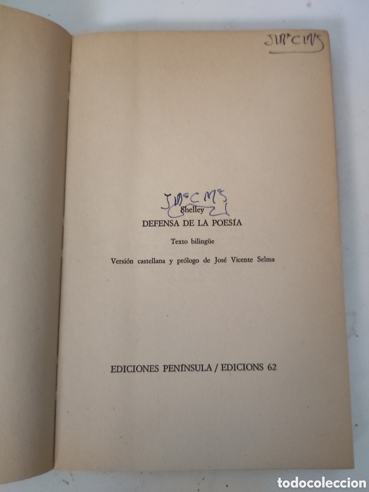 Libros de segunda mano: DEFENSA DE LA POESIA .- P B Shelley - Foto 3