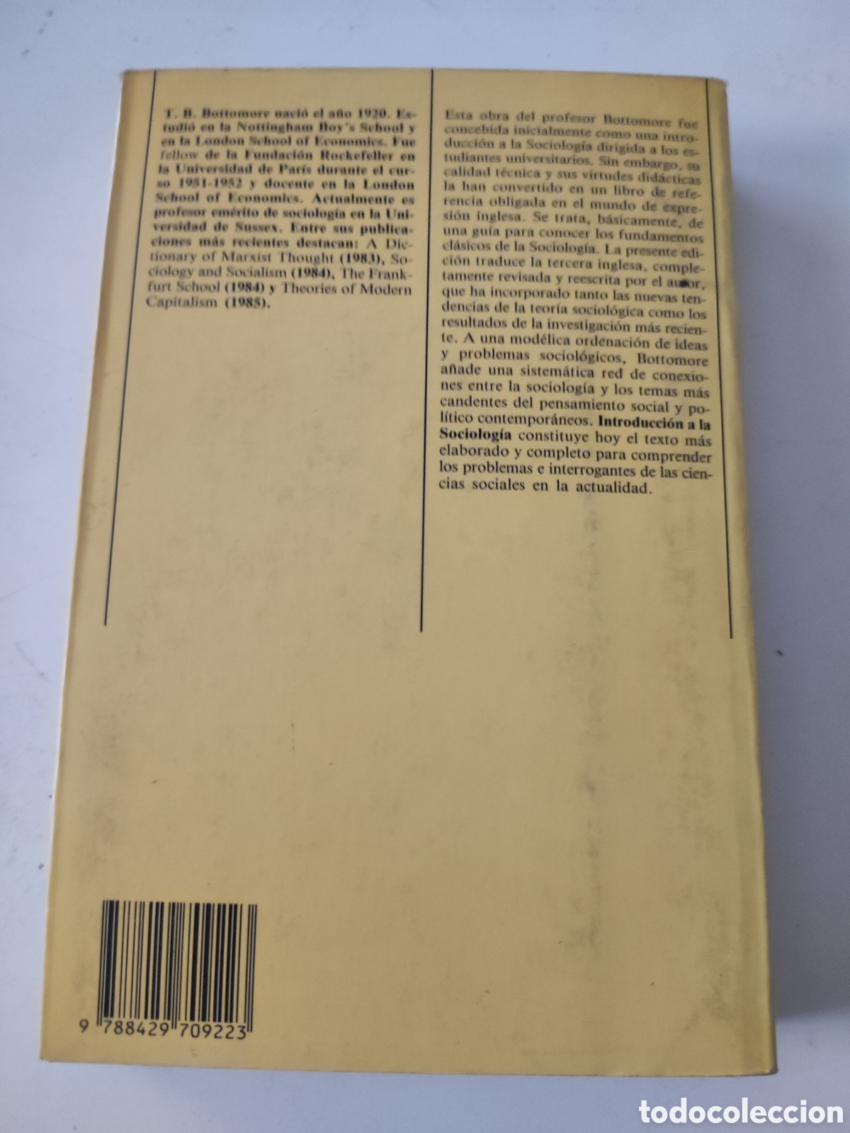 Libros de segunda mano: INTRODUCCION A LA SOCIOLOGIA.- T B Bottomore - Foto 2