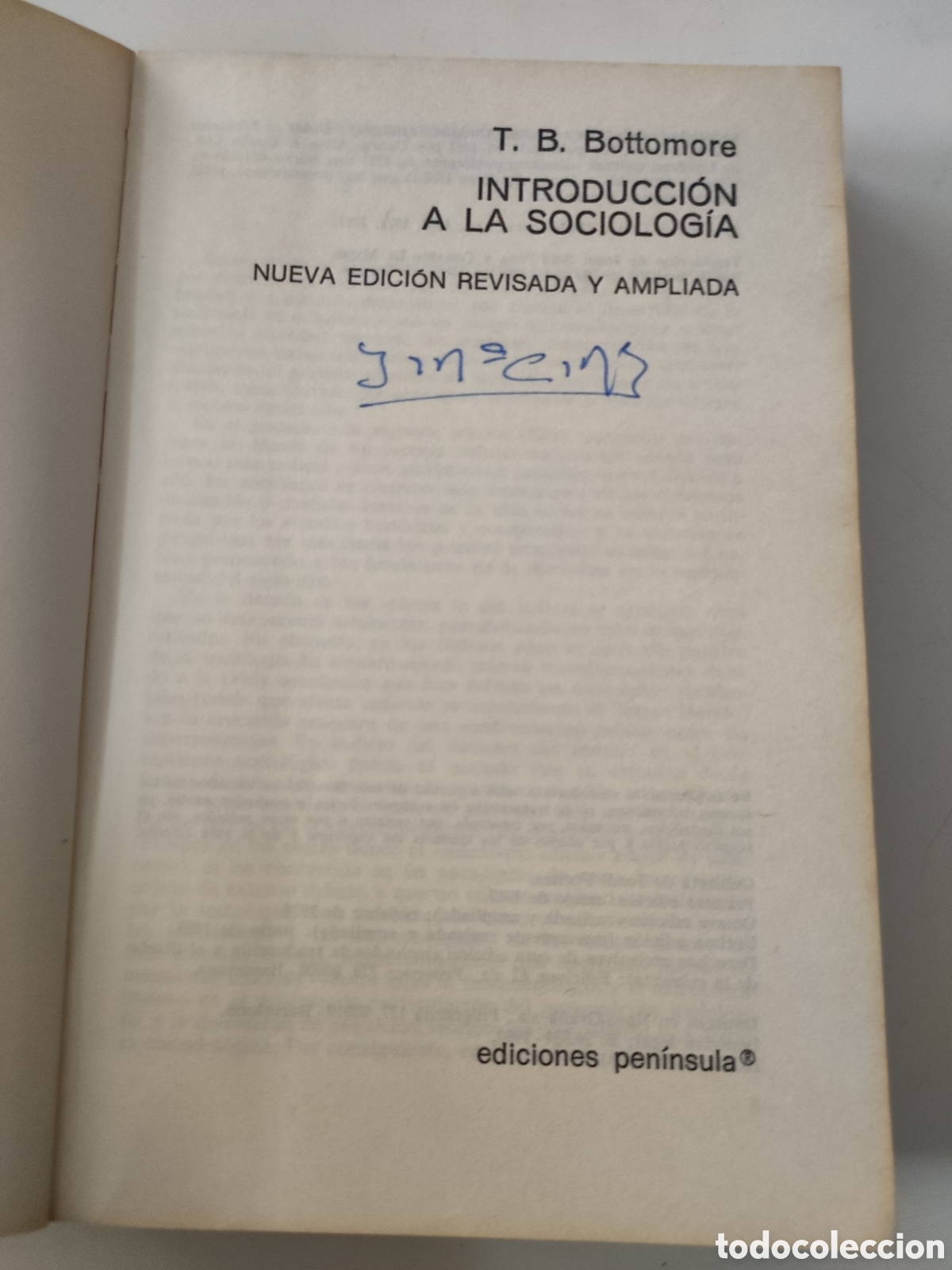 Libros de segunda mano: INTRODUCCION A LA SOCIOLOGIA.- T B Bottomore - Foto 4