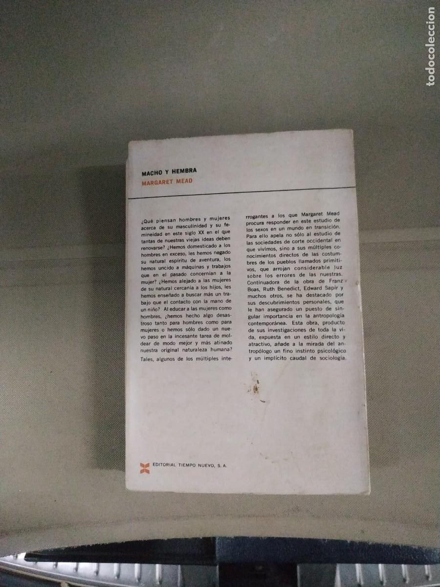 Libros de segunda mano: Macho y hembra - Margaret Mead - Foto 2