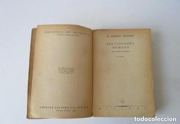 Libros de segunda mano: SERVIDUMBRE HUMANA - SOMERSET MAUGHAM, 1949 - Foto 2