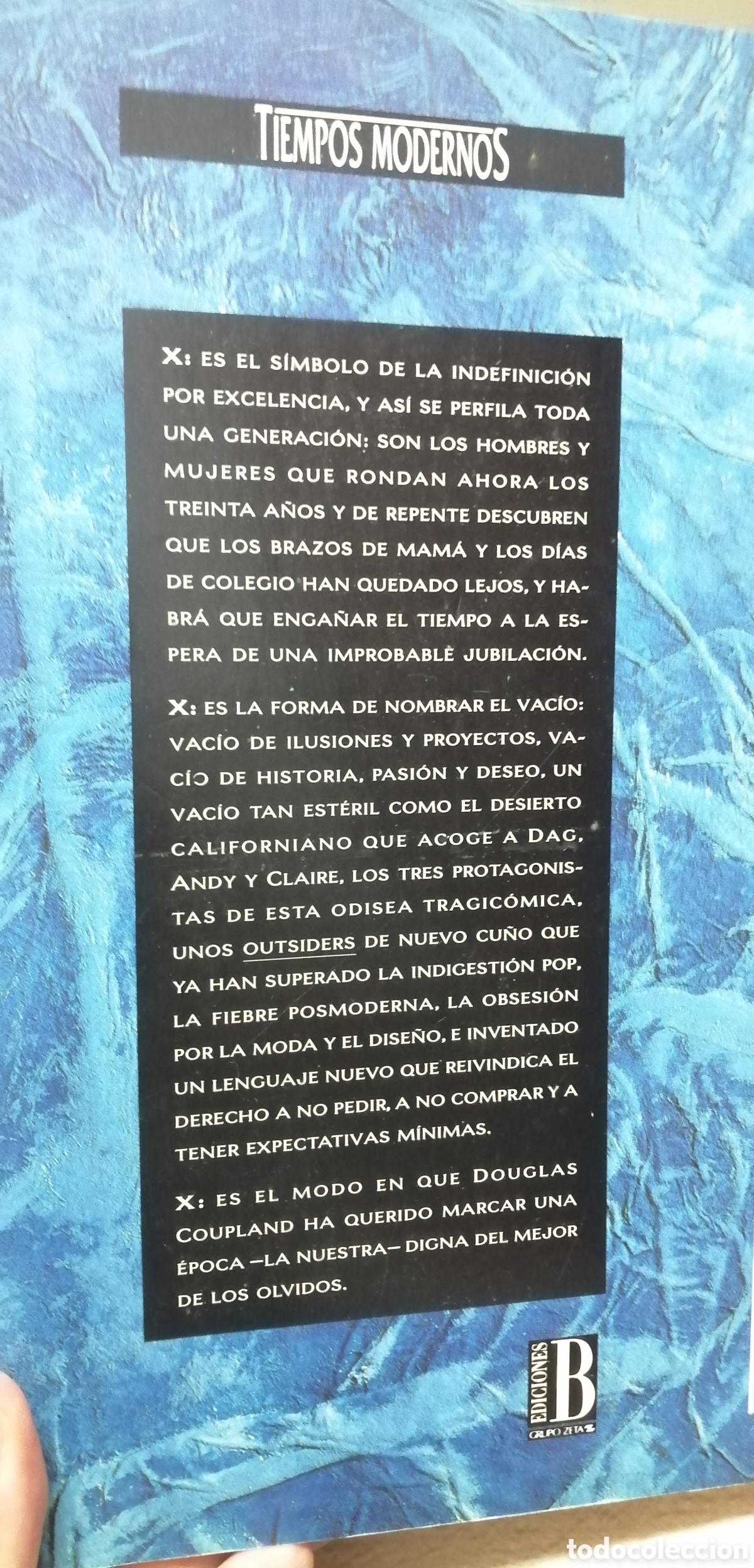 Libros de segunda mano: Generaci&oacute;n X Douglas Coupland Ediciones B 1993 - Foto 3