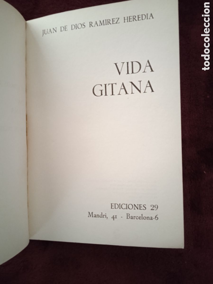 Libros de segunda mano: VIDA GITANA. / JUAN DE DIOS RAMIREZ HEREDIA - Foto 2
