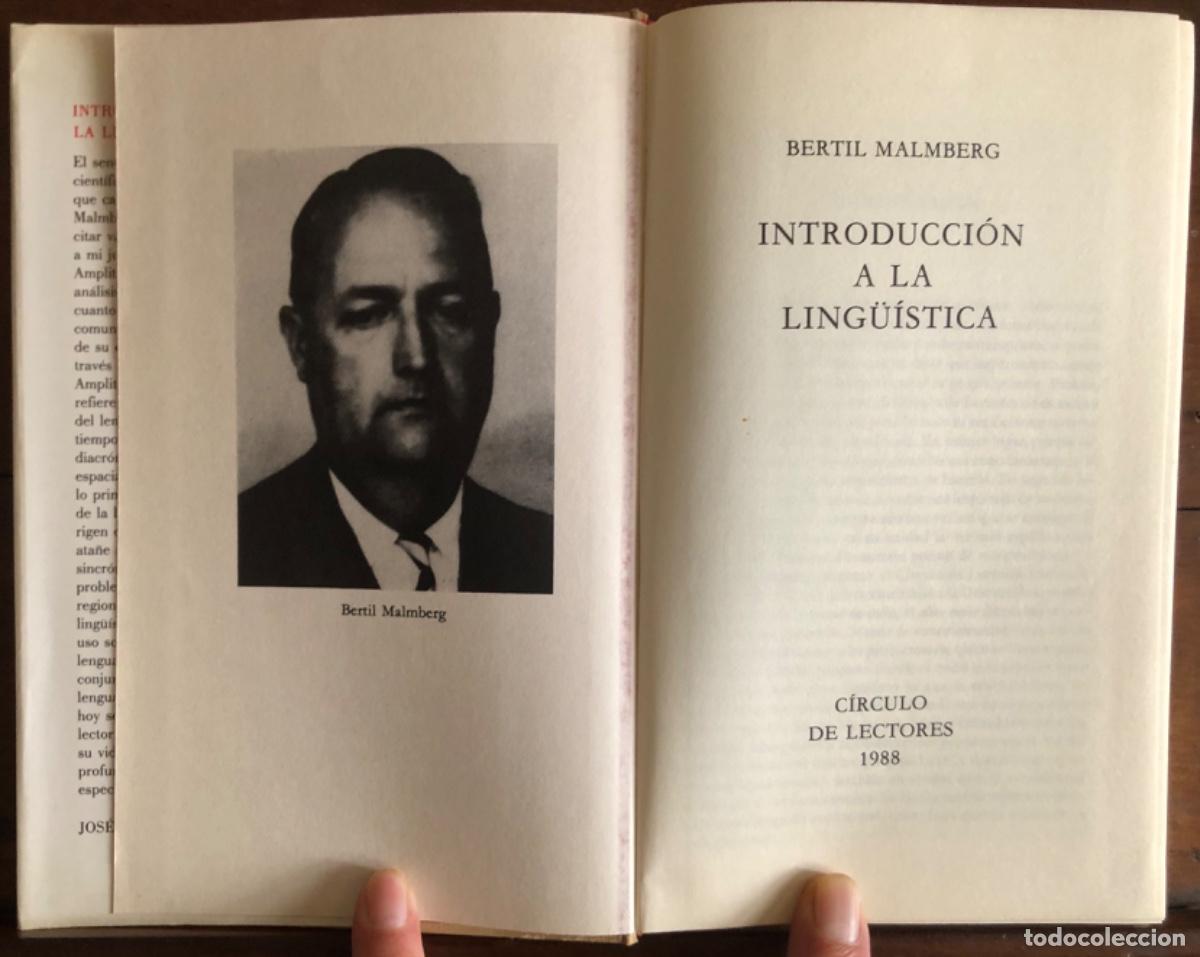 Libros de segunda mano: INTRODUCCI&Oacute;N A LA LING&Uuml;IST&Iacute;CA - 1988 - BERTIL MALMBERG - C&Iacute;RCULO UNIVERSIDAD - C.L - Foto 2