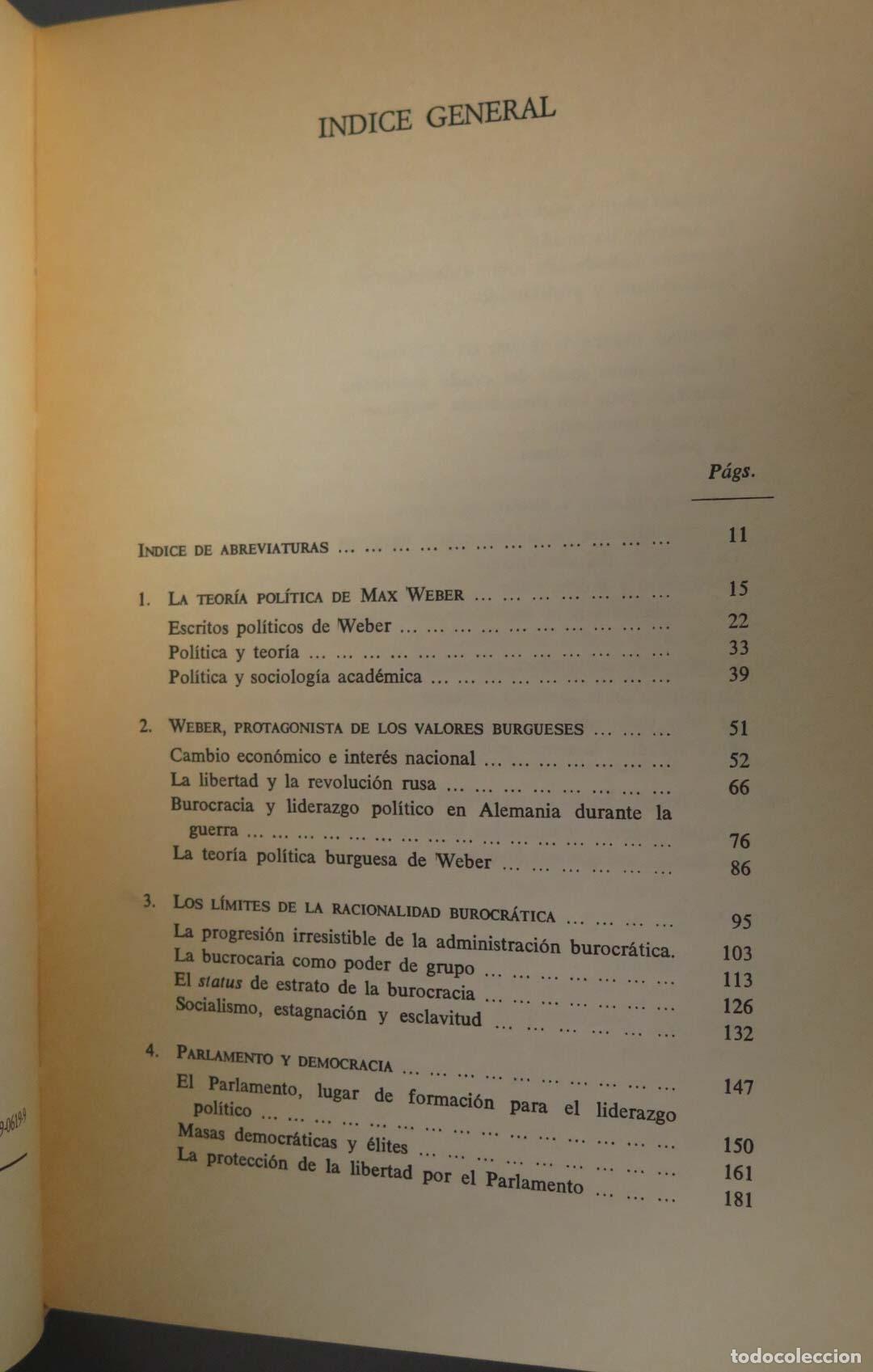 Libros de segunda mano: David Beetham MAX WEBER Y LA TEORIA POLITICA MODERNA - Foto 2