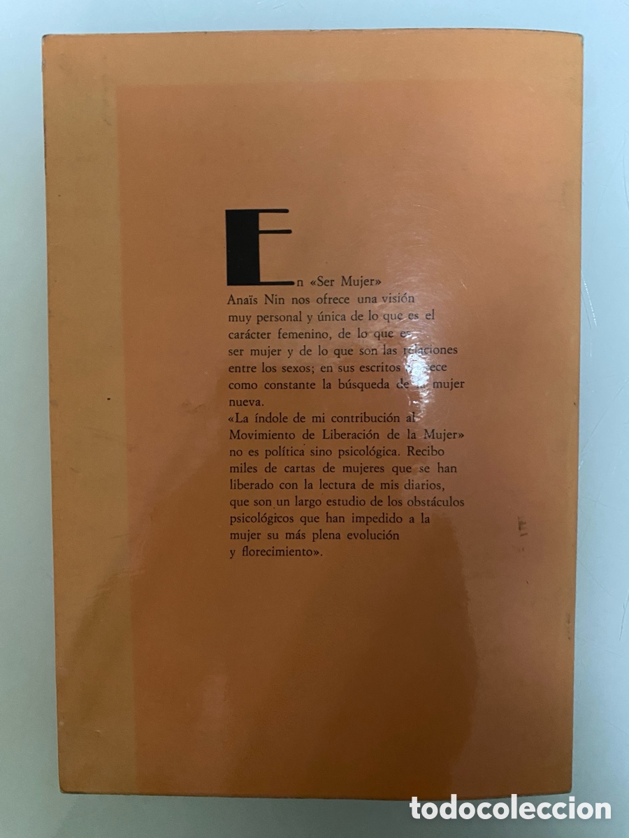Libros de segunda mano: Ser mujer - NIN, Ana&iuml;s - Foto 2