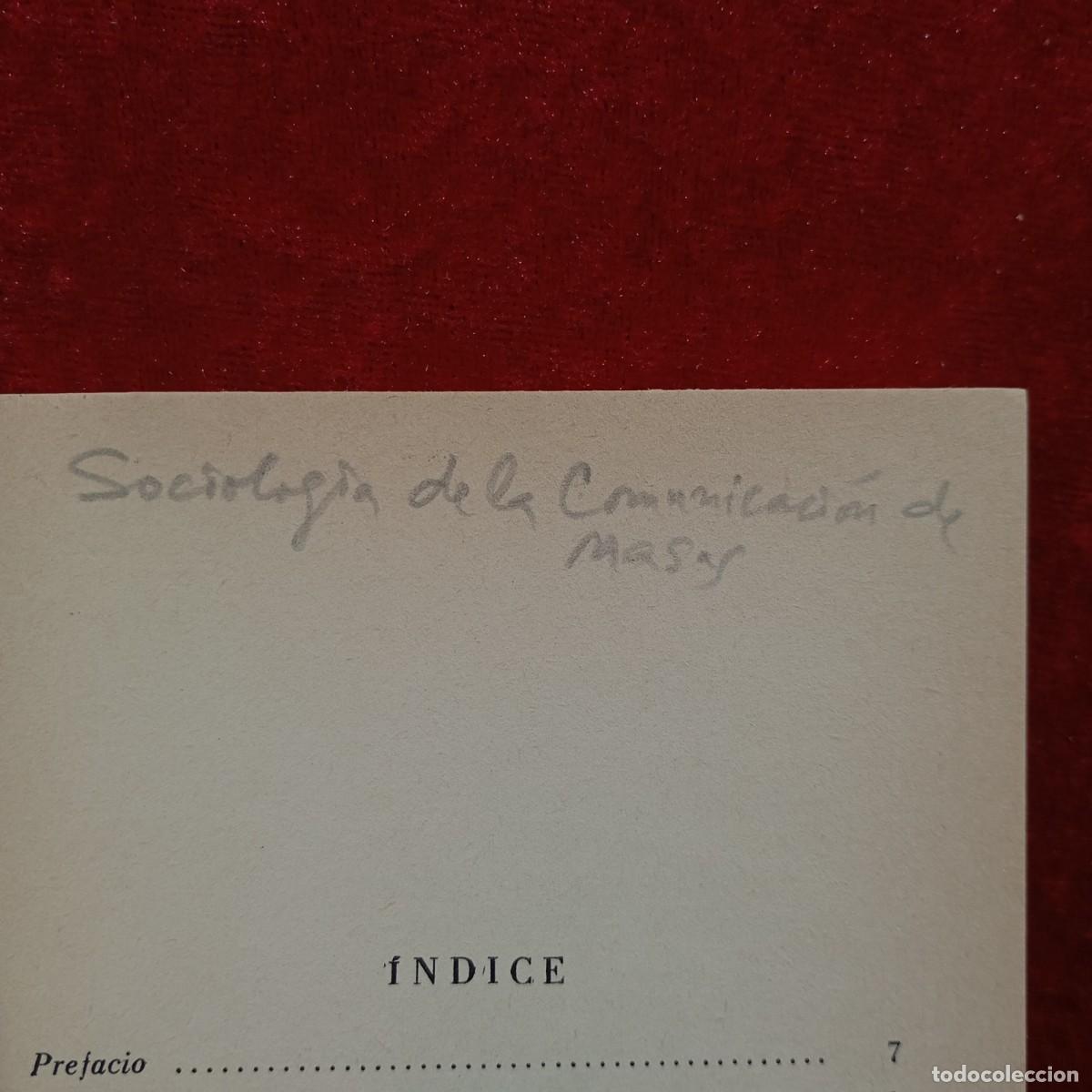 Libros de segunda mano: CHARLES R. WRIGHT - COMUNICACI&Oacute;N DE MASAS - EDITORIAL PAIDOS - 1972 / 1128 - Foto 5