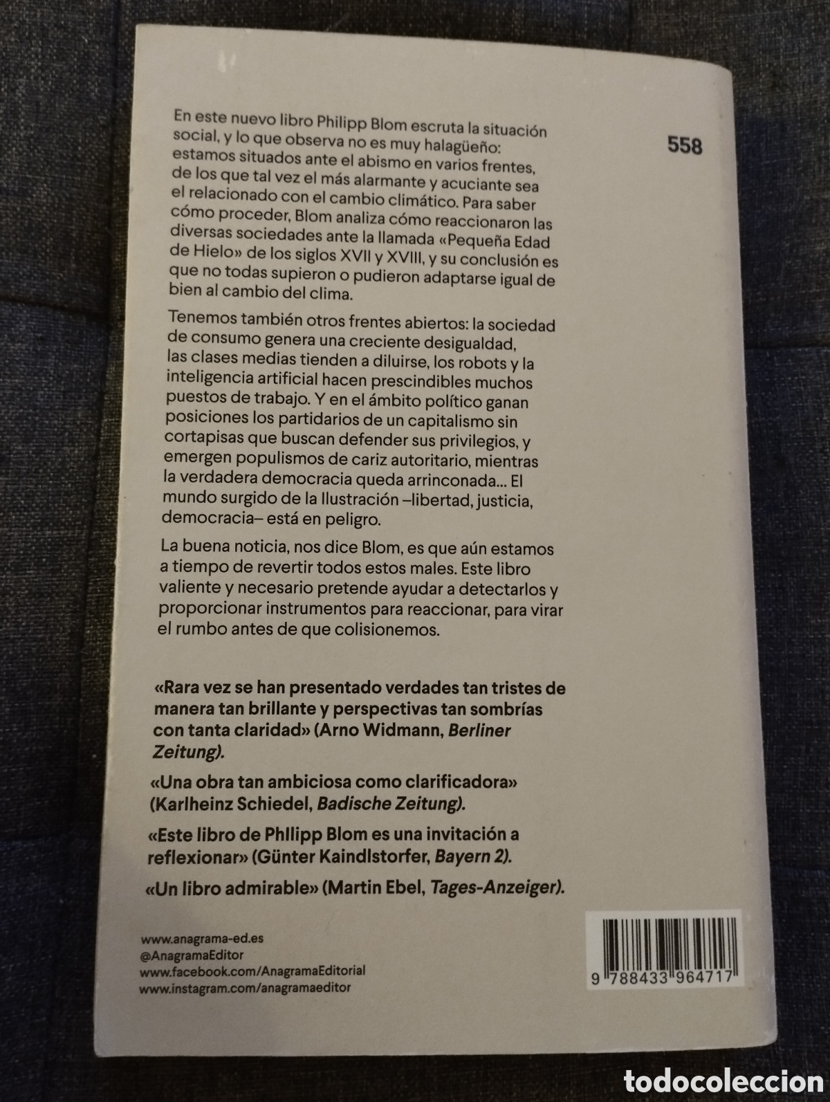 Libros de segunda mano: LO QUE EST&Aacute; EN JUEGO (PHILIPP BLOM) - Foto 5