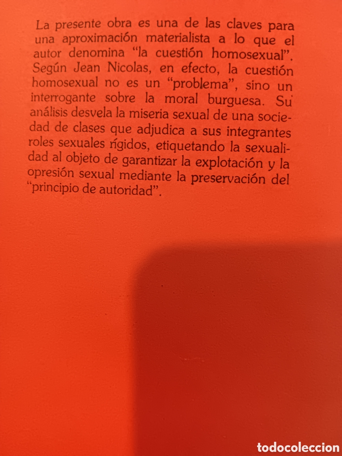 Libros de segunda mano: Jean Nicol&aacute;s. La cuesti&oacute;n homosexual - Foto 2