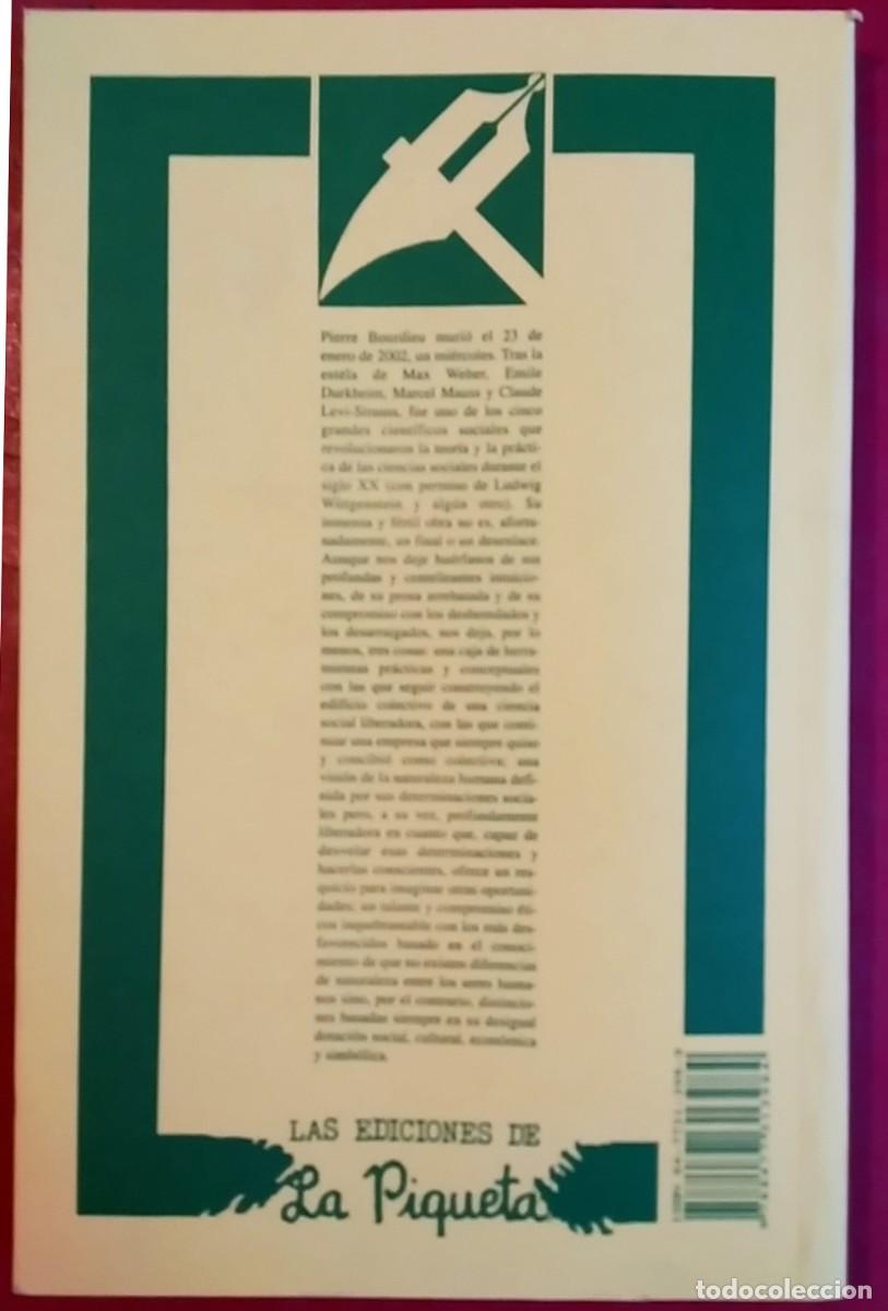 Libros de segunda mano: Joaqu&iacute;n Rodr&iacute;guez L&oacute;pez . Pierre Bourdieu, sociolog&iacute;a y subversi&oacute;n - Foto 2
