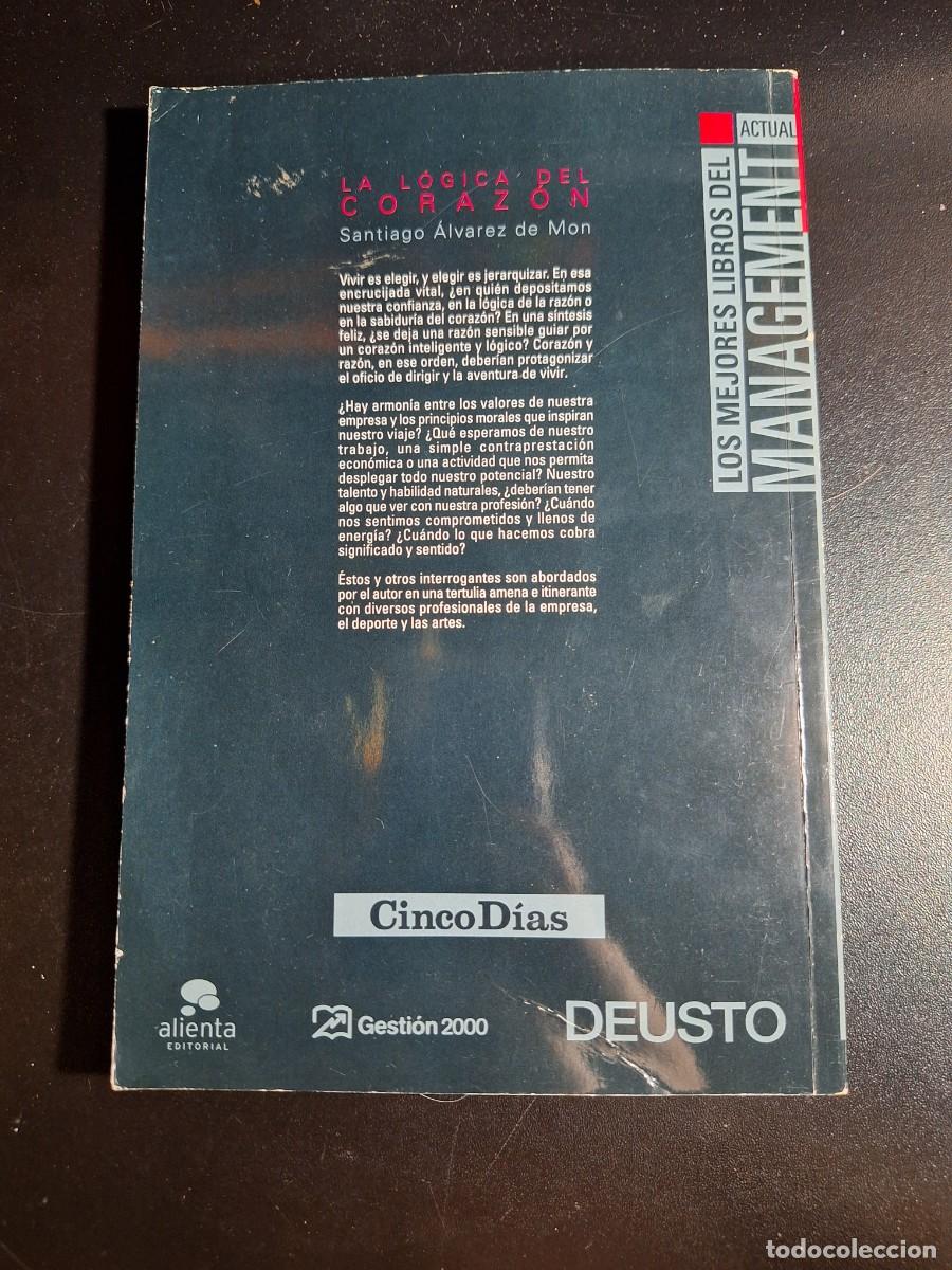 Libros de segunda mano: La l&oacute;gica del coraz&oacute;n - Santiago &Aacute;lvarez de Mon - Foto 3