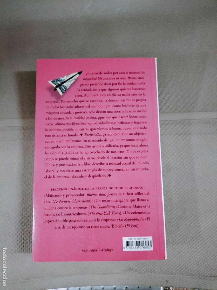 Libros de segunda mano: Buenos d&iacute;as, pereza - Corinne Maier - Foto 2