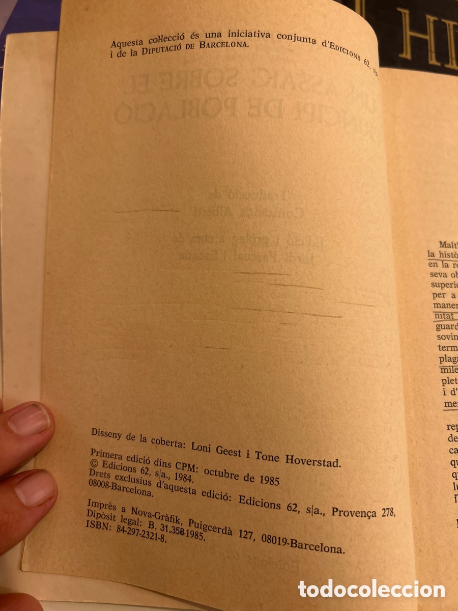 Libros de segunda mano: Un assaig sobre el principi de poblaci&oacute;. Thomas Robert Malthus - Foto 4