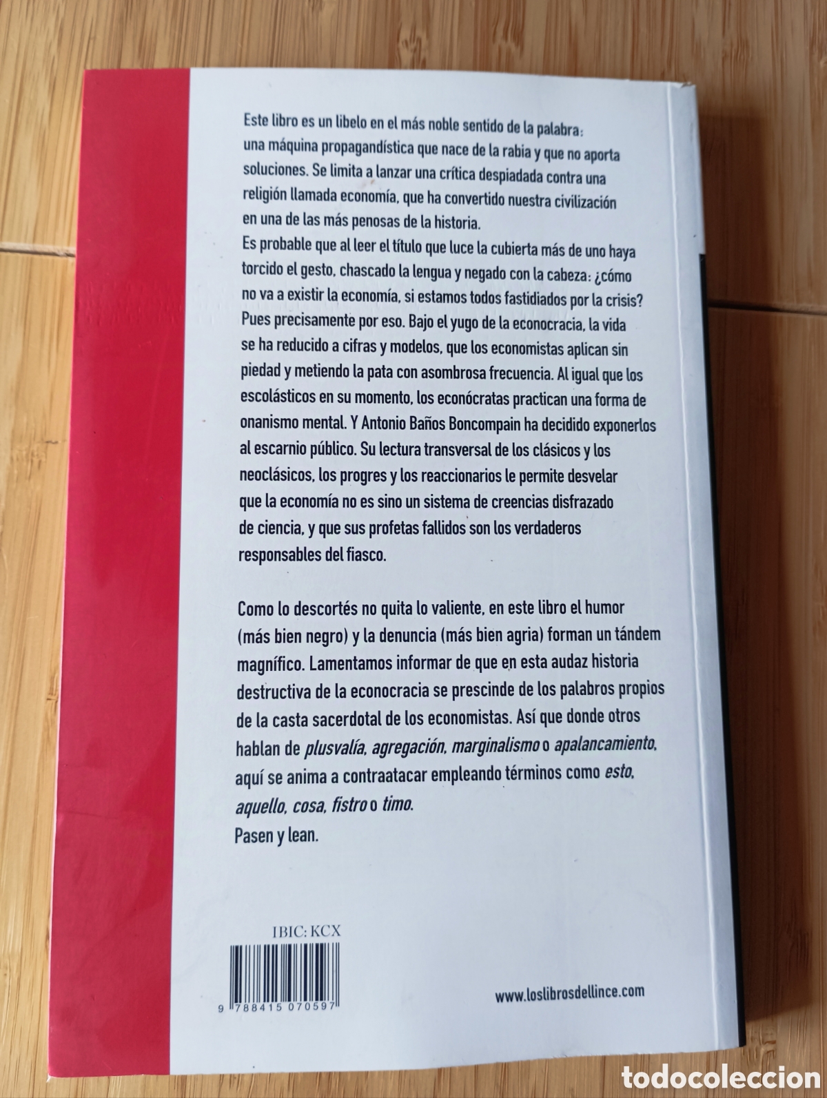 Libros de segunda mano: &rdquo;La econom&iacute;a no existe&rdquo; de Antonio Ba&ntilde;os - Foto 3