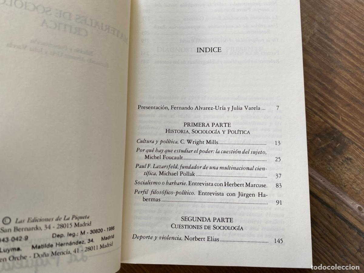 Libros de segunda mano: Materiales de sociolog&iacute;a cr&iacute;tica - C. Wright Mills - Foto 6