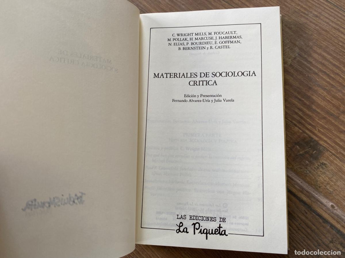 Libros de segunda mano: Materiales de sociolog&iacute;a cr&iacute;tica - C. Wright Mills - Foto 7