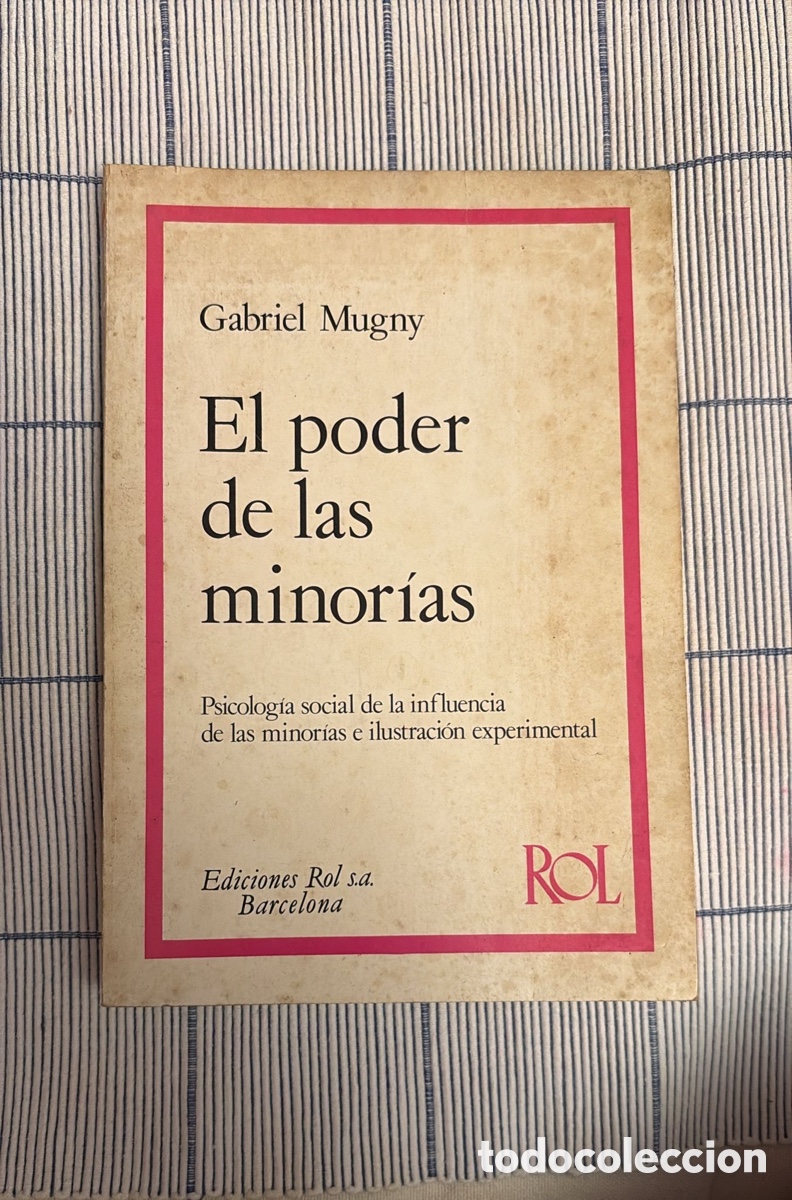 Libros de segunda mano: Gabriel Mugny. El poder de las minor&iacute;as. - Foto 1