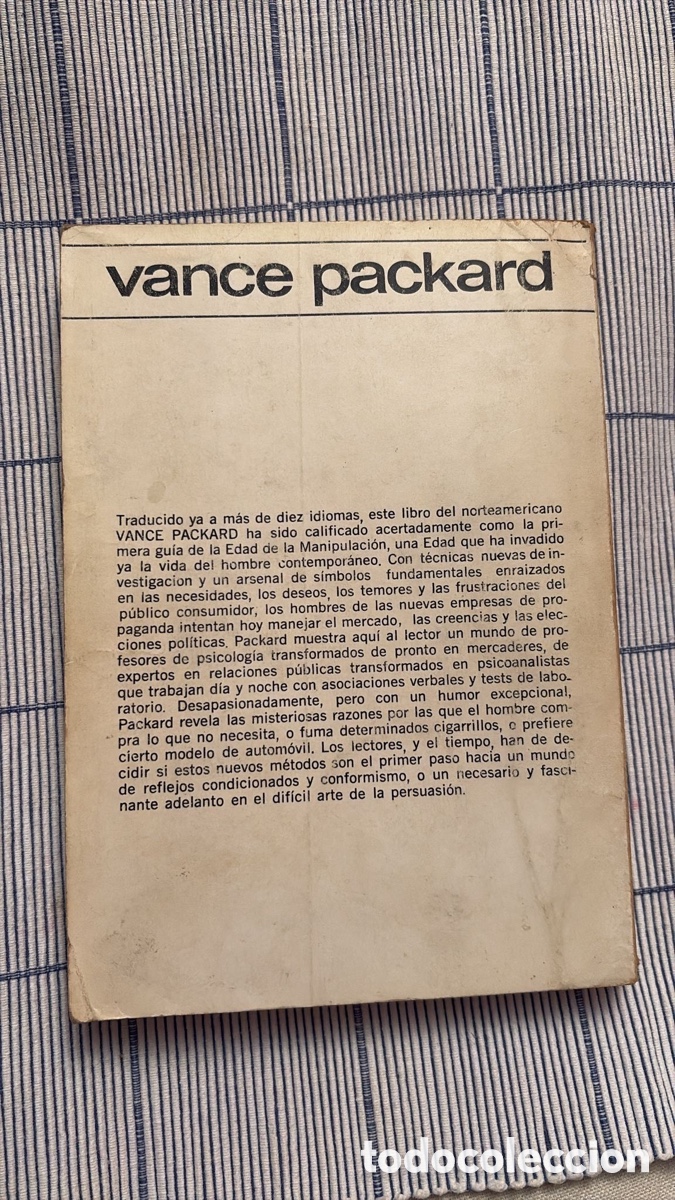 Libros de segunda mano: Las formas ocultas de la propaganda .Vance Packard. - Foto 3