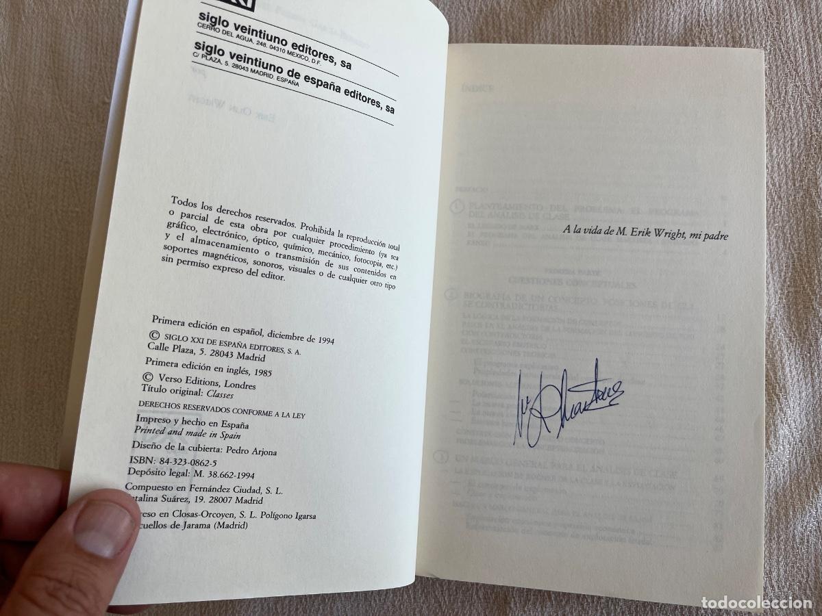 Libros de segunda mano: CLASES-ERIK OLIN WRIGHT-SIGLO VENTIUNO DE ESPA&Ntilde;A EDITORES - Foto 4