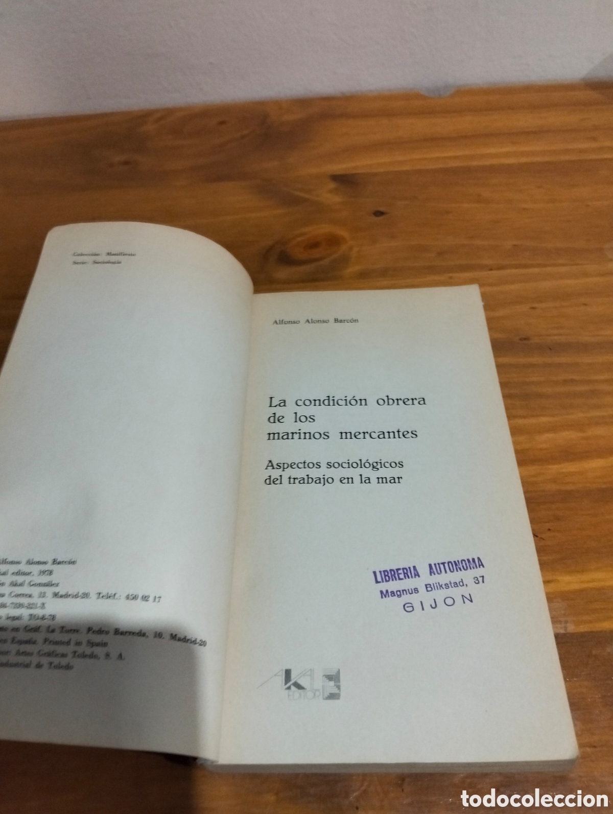 Libros de segunda mano: La condici&oacute;n obrera de los marinos mercantes - Foto 2