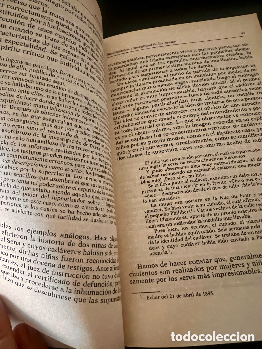 Libros de segunda mano: Psicolog&iacute;a de las masas. G. Le Bon - Foto 4
