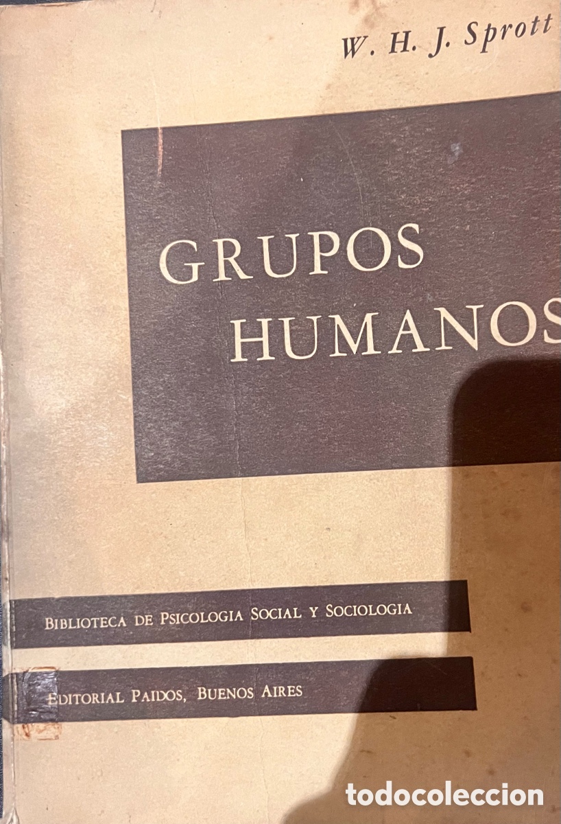 Libros de segunda mano: Grupos Humanos . W.H.J. Sprott - Foto 1