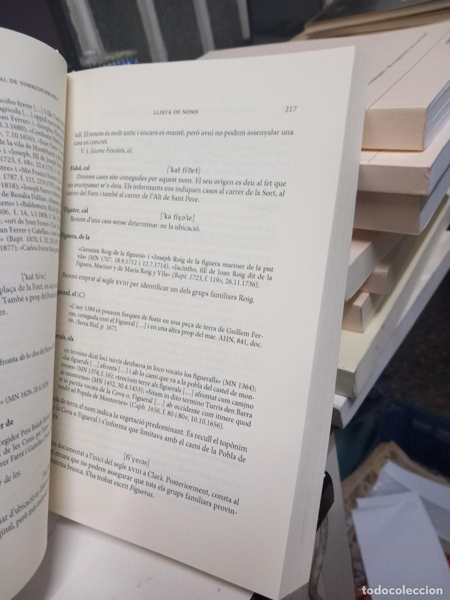 Libros de segunda mano: Onom&agrave;stica del terme municipal de Torredembarra. - Foto 4