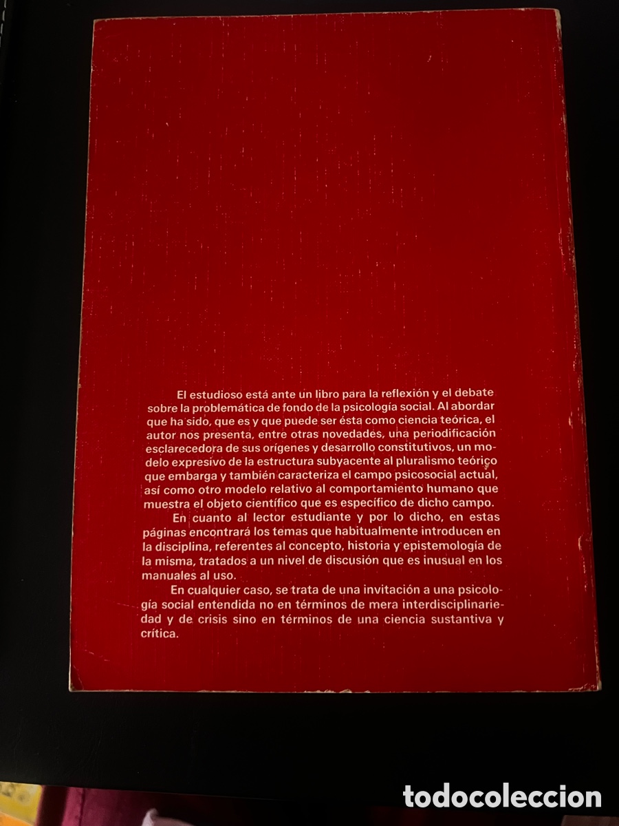 Libros de segunda mano: La construcci&oacute;n de la psicolog&iacute;a social . Frederic Munn&eacute;. - Foto 2