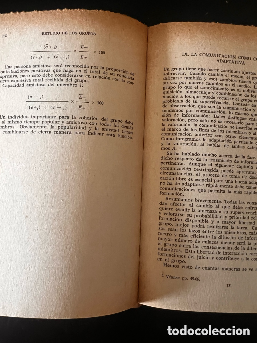 Libros de segunda mano: Estudio de los grupos. Josephine Klein - Foto 3