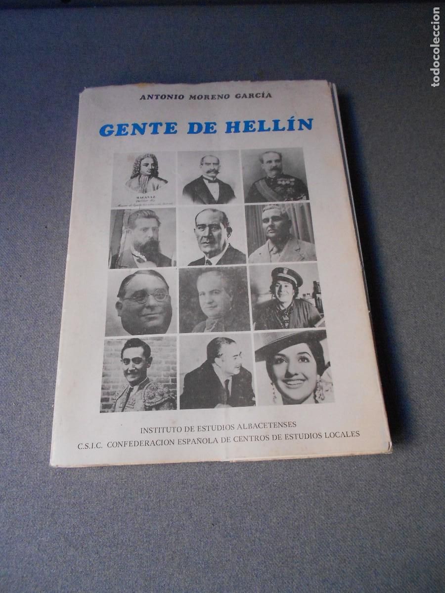 Libros de segunda mano: GENTE DE HELLIN. ANTONIO MORENO. - Foto 1