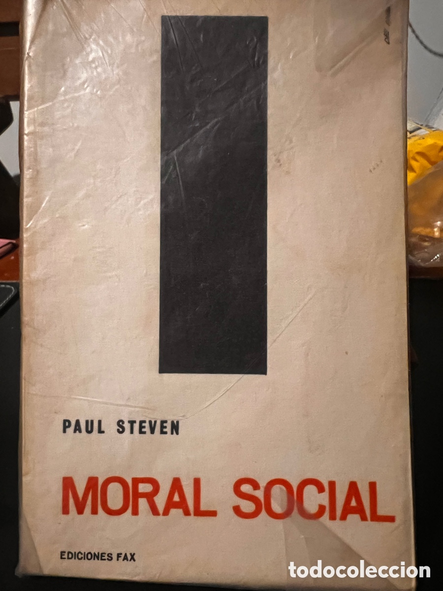 Libros de segunda mano: Moral Social. Paul Steven. Ed. Fax - Foto 1
