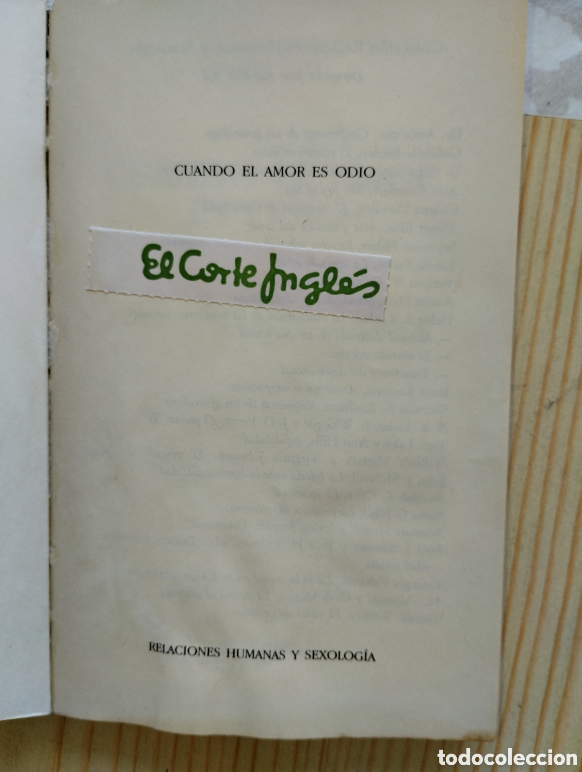 Libros de segunda mano: CUANDO EL AMOR ES ODIO - Foto 3