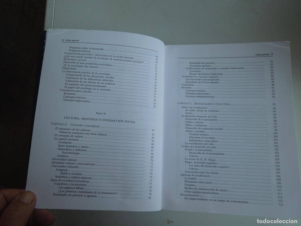 Libros de segunda mano: SOCILOG&Iacute;A - ANTHONY GIDDENS - ALIANZA EDITORIAL 1994. - Foto 3