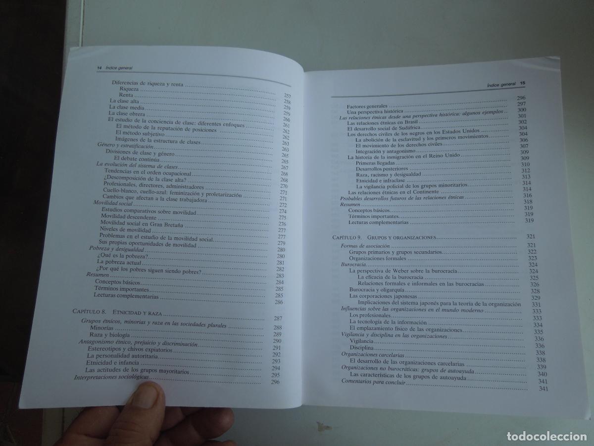 Libros de segunda mano: SOCILOG&Iacute;A - ANTHONY GIDDENS - ALIANZA EDITORIAL 1994. - Foto 6